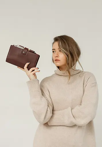 Шкіряний блокнот (Софт-бук) 4.0 бордовий - фото 7