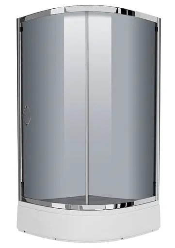 Душова кабіна Eger Csardas 95x95 на середньому піддоні 599-512, тонований, хром - фото 1