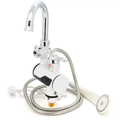 Проточний Водонагрівач SHOWER + Душ, потужність 3 кВт, білий, Box