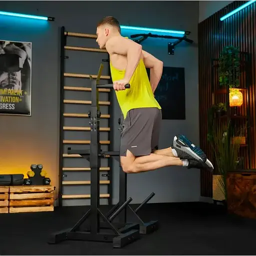 Стійки під штангу Trex Sport TX-100S регульовані з ручками для віджимань - фото 5