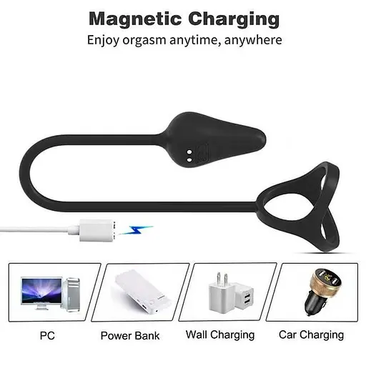 Вібромасажер простати Funtasmo з ерекційним кільцем та пультом Д/К - фото 6