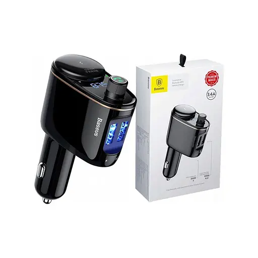 FM-трансмиттер Baseus Lokomotive S-06 Black (CCALL-RH01) - фото 6