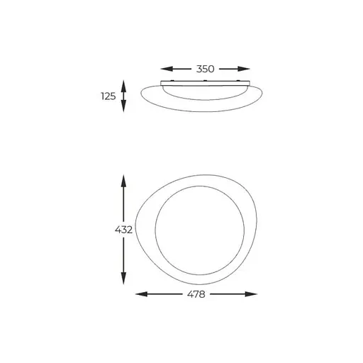 Стельовий світильник AURA FM2201001-470 Zuma Line - фото 2