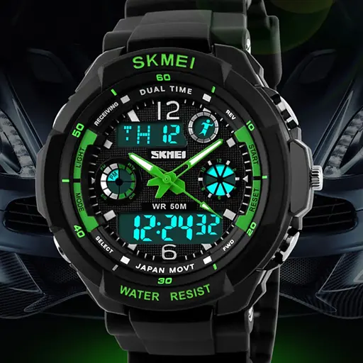 Часы Skmei S-Shock Green 0931 - фото 2