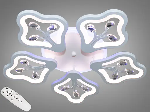 Стельова LED-люстра з диммером та підсвічуванням, 95W - фото 1