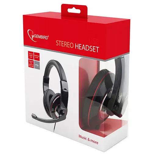 Ігрова гарнітура Gembird MHS-001 Black (MHS-001) - фото 4