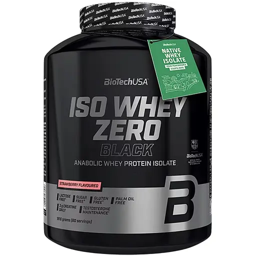 Протеїн BiotechUSA Iso Whey Zero Black Strawberry 1816 г