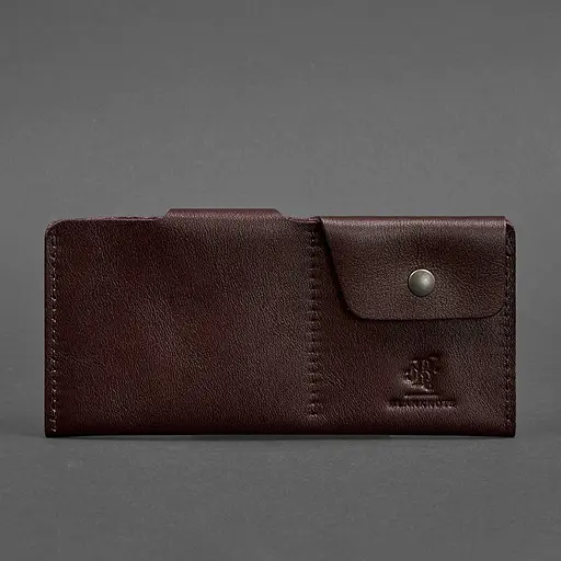 Шкіряне портмоне-купюрник 8.0 бордове - фото 5