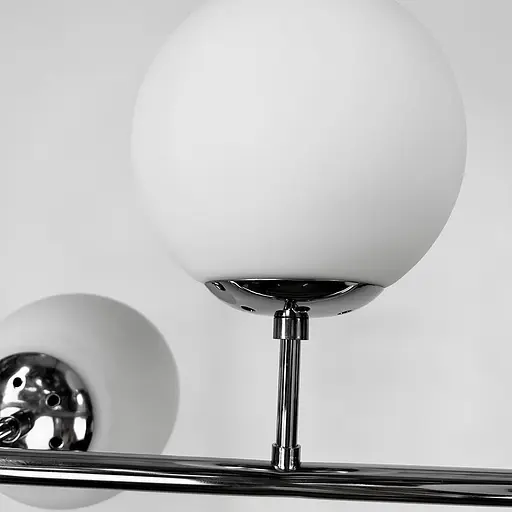 Люстра видовжена хромованому корпусі на 6 плафонів (тип А) | Line F | Арт. SGJ7/6A CH+WT - фото 3