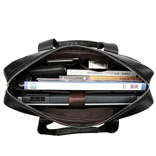 Чоловіча шкіряна сумка Vintage 41х30,5х6,5 см sum0012386 - фото 4