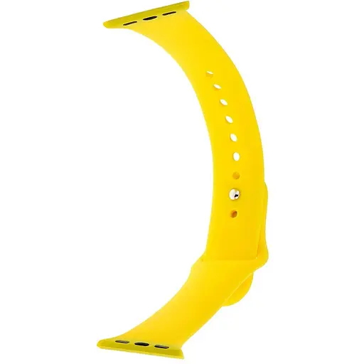 Ремешок Apple Watch Silicone 38/40/41 мм Желтый L - фото 1