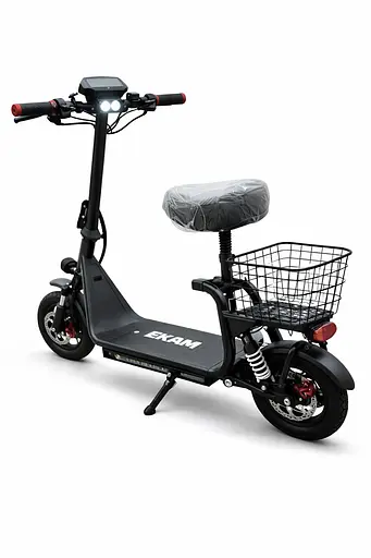 Електросамокат із сидінням 14 дюймів EKAM-15 (1000W/48V/21Ah) Чорний - фото 5