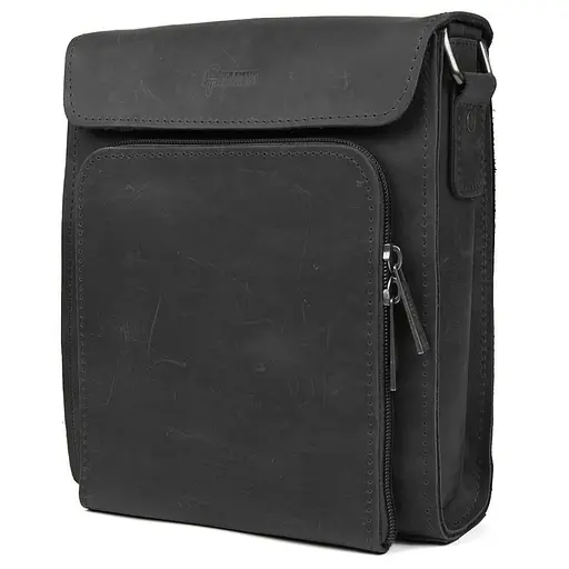 Чоловіча шкіряна сумка через плече TARWA 26х22х6 см sum0025696 - фото 4