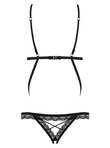 Боди Obsessive 865-TED-1 L/XL черный - фото 6