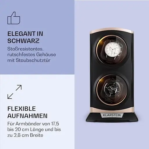 Ротомат ящик для автоподзавода часов Klarstein St. Gallen Premium бежевый (10040248) - фото 6