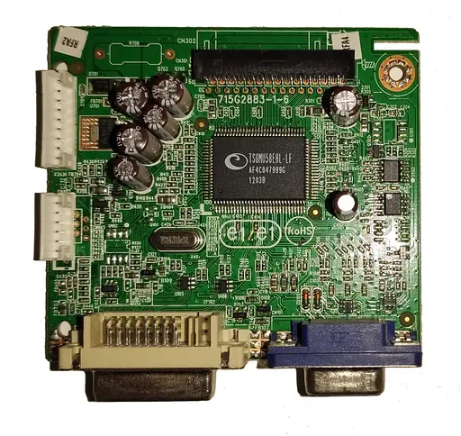 Материнская плата монитора Acer B223W (715G2883-1-6) "Б/У" - фото 1