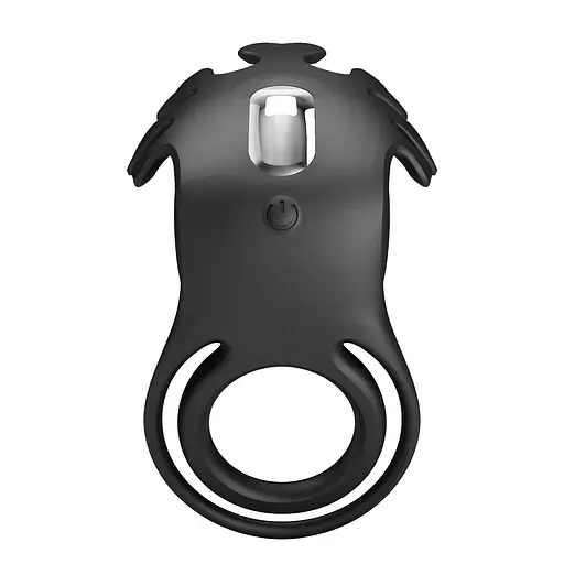 Эрекционное кольцо Pretty Love Vibrant Penis Ring Ruben 8.5 см черный - фото 4