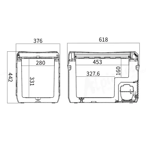Компрессорный автохолодильник Alpicool NL40 (35 литров) - фото 5