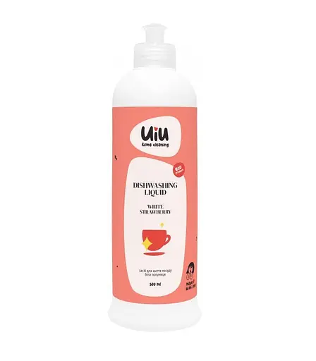 Засіб для миття посуду Біла полуниця UIU DeLaMark 500 мл - фото 1