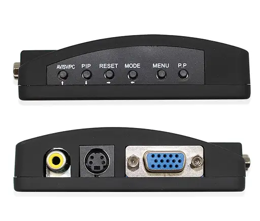 Конвертер VGA (IN) на VGA(OUT) - S-Video TV(IN) - RCA(IN)