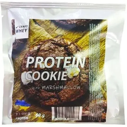 Протеїнове печиво Craft Whey Protein Cookie 60 грам, Marshmallow