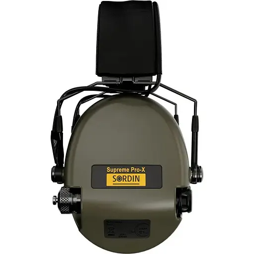 Активные наушники Sordin Supreme Pro-X SFA с кожаным оголовьем Green - фото 4