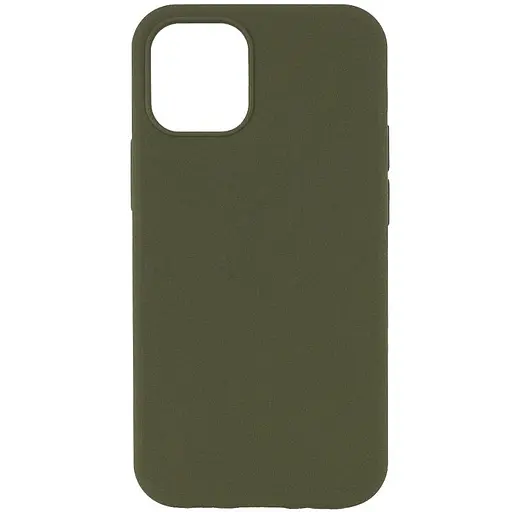 Чохол Epik Silicone Case Full Protective AA NO LOGO для Apple iPhone 15 Plus 6.7 Зелений/Dark Olive - фото 1