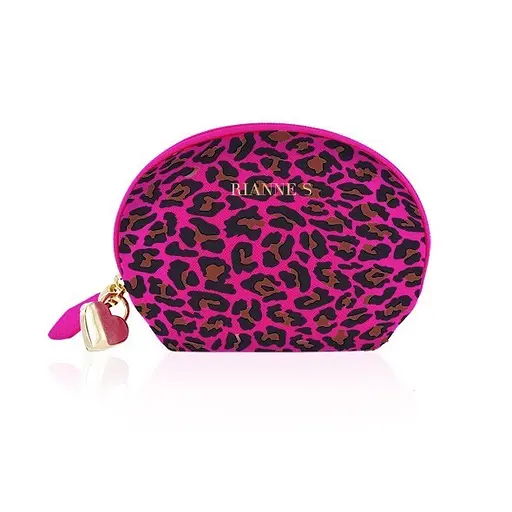 Вібромасажер Rianne S Lovely Leopard Mini Wand 12 см рожевий - фото 3