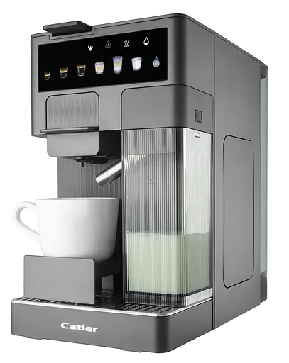 CATLER Кофеварка Catler капсульная Renzo 1,6 л, капсулы, молотый кофе, сенсорное управление, автоматический капучино-машина, серый - фото 8