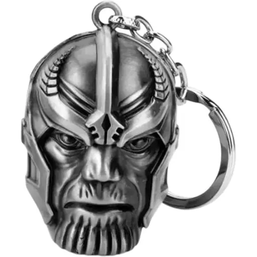 Брелок Infinity 3D Avengers: Infinity War Thanos Танос 3D голова silver.449 - фото 1