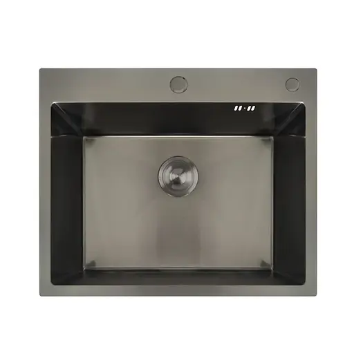 Кухонна мийка Mixxus MH6050 Nano-Black MX1933, Графит - фото 1