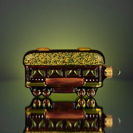 Ялинкова прикраса Різдвяні історії Святковий вагон скло (4820001045161) - фото 4