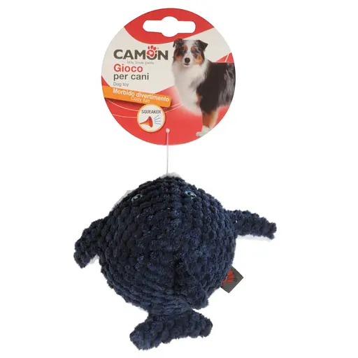 Іграшка для собак Camon акула поліестерова з пищалкою 9 см в асортименті (AH052) - фото 2