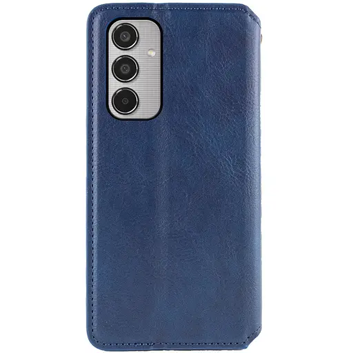 Кожаный чехол-книга GETMAN Cubic (PU) для Samsung Galaxy M35 5G Синий - фото 2