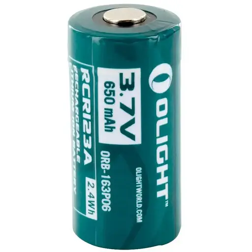 Аккумуляторная батарея Olight RCR 123 Li-Ion 650 mAh - фото 2