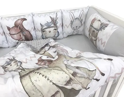 Дитячий набір Moontime у ліжечко "Звірята в лісі" - фото 2