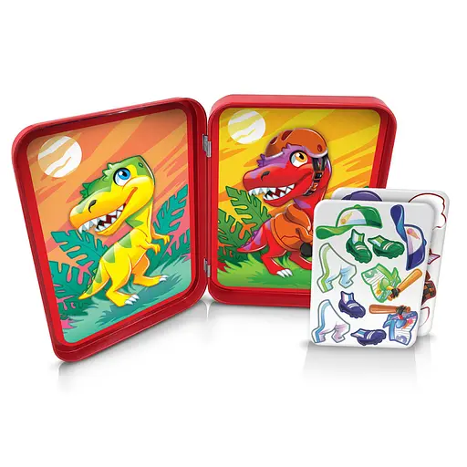 Дорожная игра "Одень динозавра" YaGo 40311 магнитные фишки - фото 2