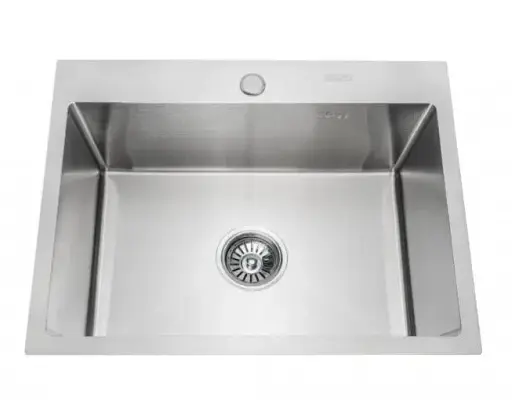 Мийка кухонна Kraft Handmade HS6545 + кошик 650х450х230х3 мм Нержавіюча сталь 30412 - фото 1