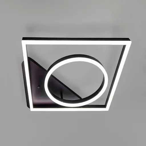 Настенный светильник в квадратном корпусе цвета Coffee 45х45х13 см | Line F | Ст. A11022/2 CF - фото 1