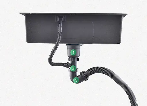 Мийка для кухні з нержавійки під стільницю Nett NS-6845 - фото 7