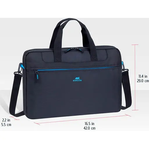 Сумка для ноутбука Rivacase 15.6" Black (8037) (8037 (Black)) - фото 6