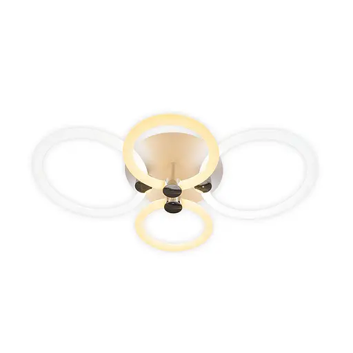 Світлодіодна накладна люстра Ardero AL6134ARD FELICITY 76Вт білий срібло - фото 3