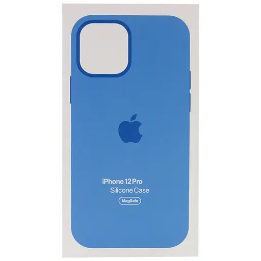 Чехол Epik Silicone case AAA with Magsafe and Animation для Apple iPhone 12 Pro/12, 6.1 Синий/Capri Blue - фото 5