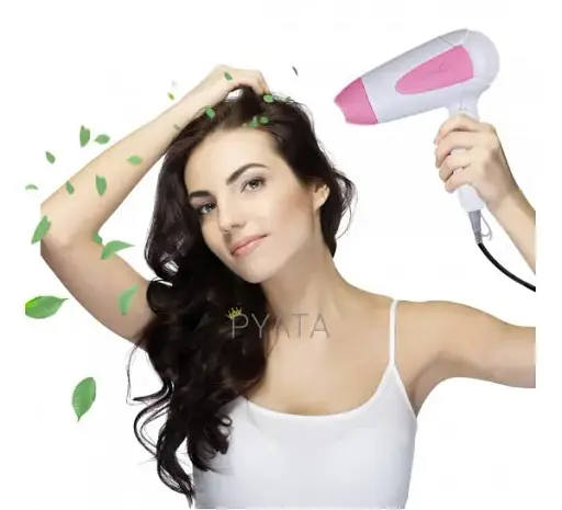 Фен компактный складной Gemei GM-1756 1200 Вт