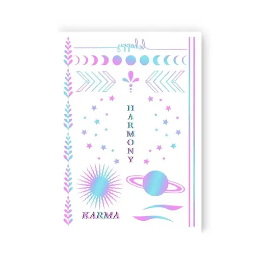 Набір тимчасових татуювань Harmony mood LB-186 голограма