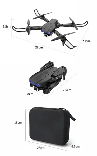 Квадрокоптер BR17С на радіокеруванні світло камера  WiFi 6 каналів запасні лопаті 2.4GHz Чорний - фото 2