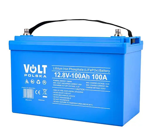 Акумуляторна батарея Volt Polska LiFePO4 12.8 V 100 Ah 100 А + BMS + Bluetooth - фото 3