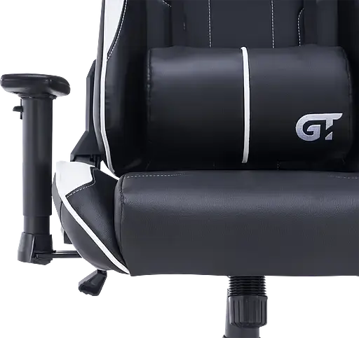 Геймерское кресло GT Racer черное с белым (X-2528 Black/White) - фото 12