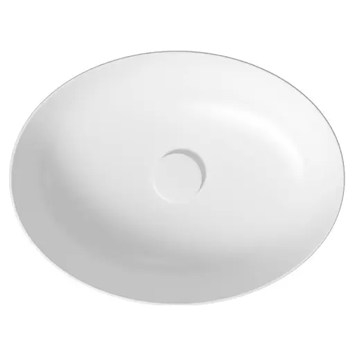 Умивальник на стільницю Cersanit Larga еліпс 50x38 білий EW K677-002 - фото 2