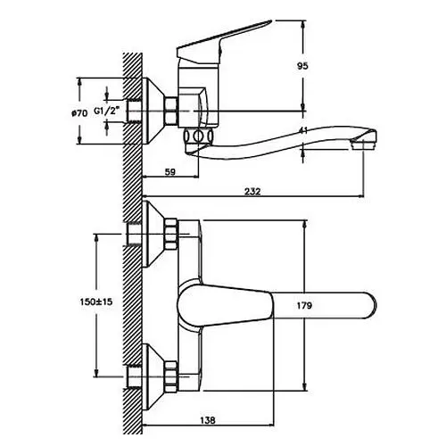 Змішувач для кухні Haiba NIKAS 005 (HB0853) - фото 2